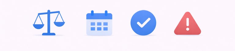 Simple icon layout representing key components of credit data including balances, payments, inquirie