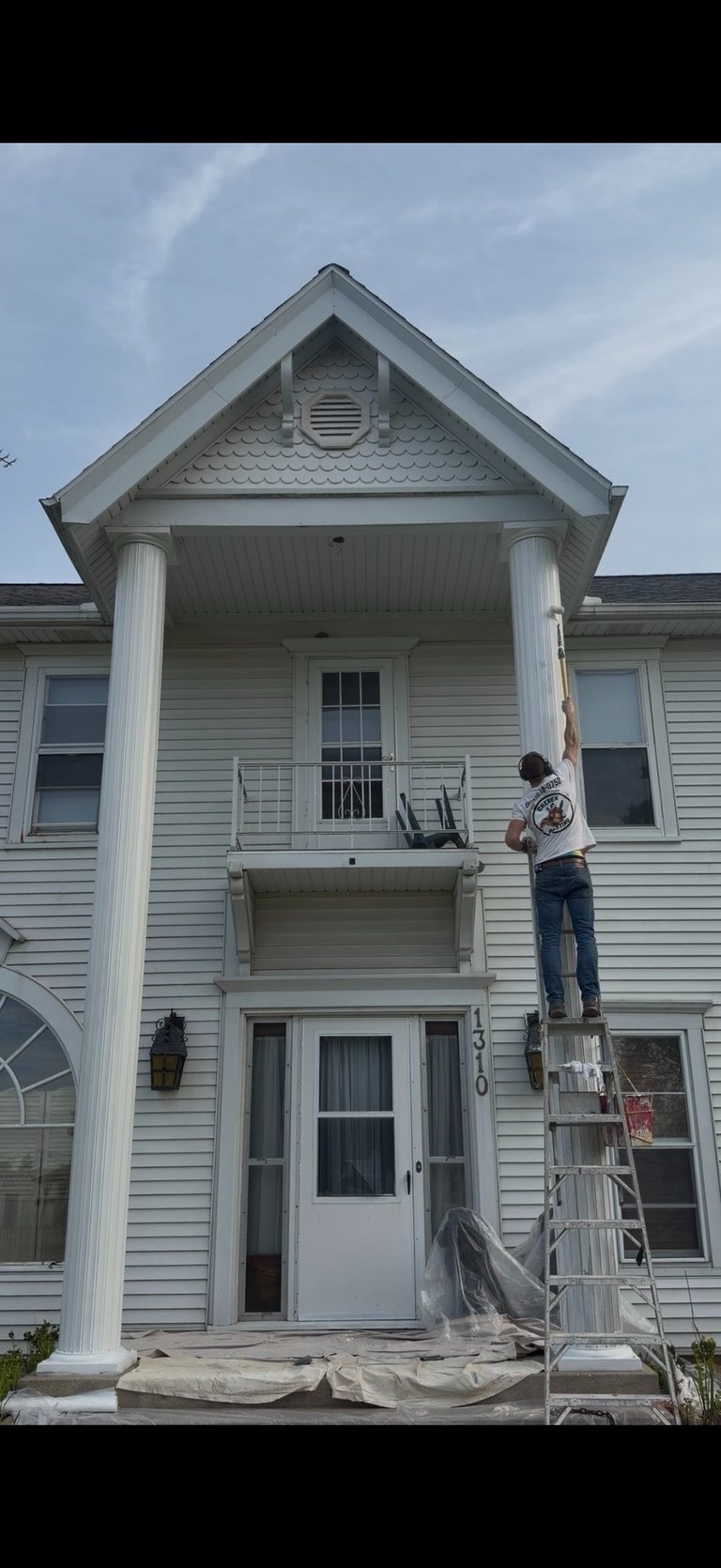 Exterior painting in Monroe WI getting done by Cherek Painting