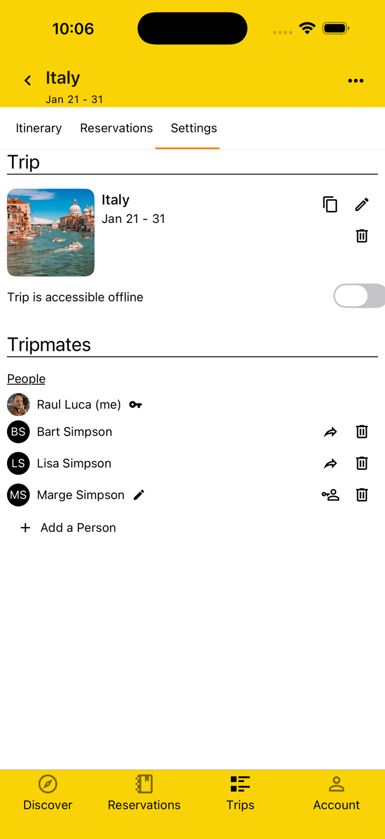 kids and adults that are tripmates on a trip