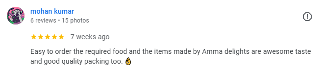 Google Review by Customer