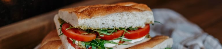 Cafe sandwich food photography for menu and advertising - commercial photography in London