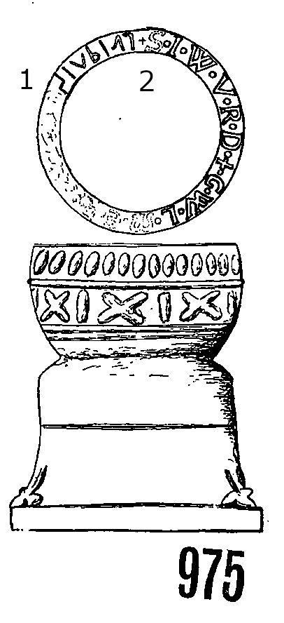 Devynock (Defynnog) Font Runestone 975  - County Brecan, Wales