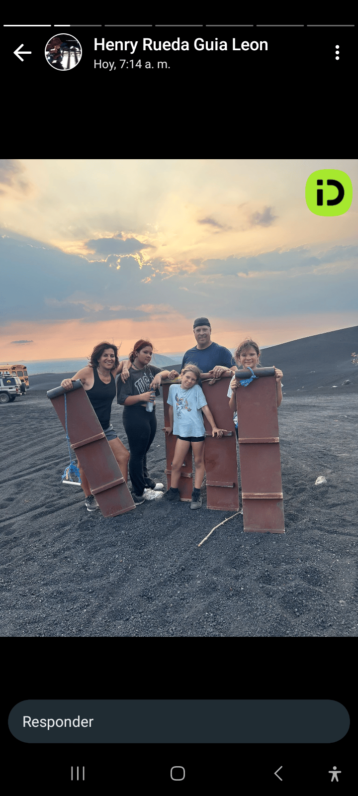 Cerro negro volcano boarding