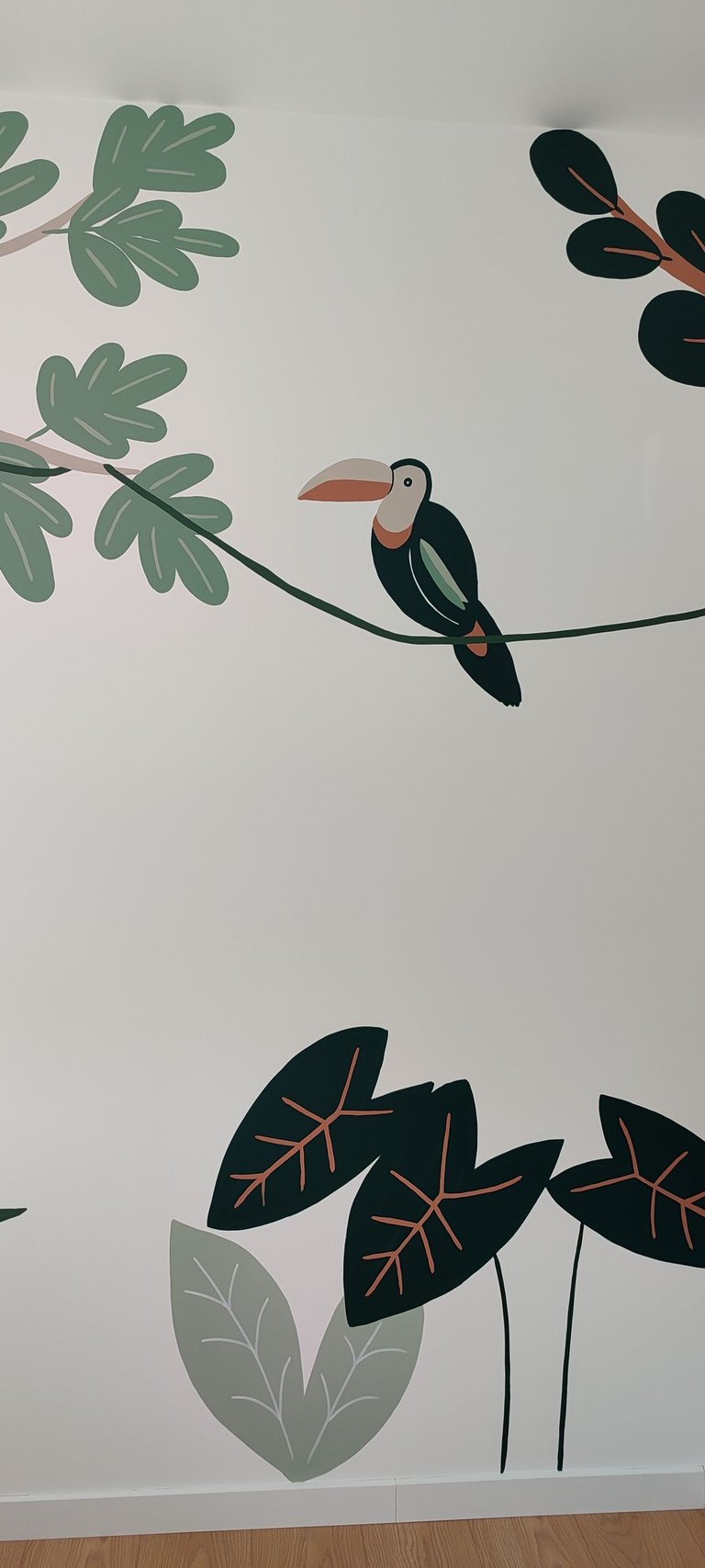 Fresque chambre d'enfant tropicale Ile-de-France