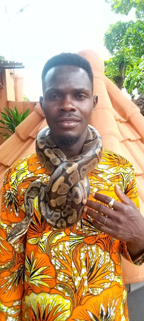 Dahomey African Tours Operation Director and and Senior Guide at Pythons Temple In Benin