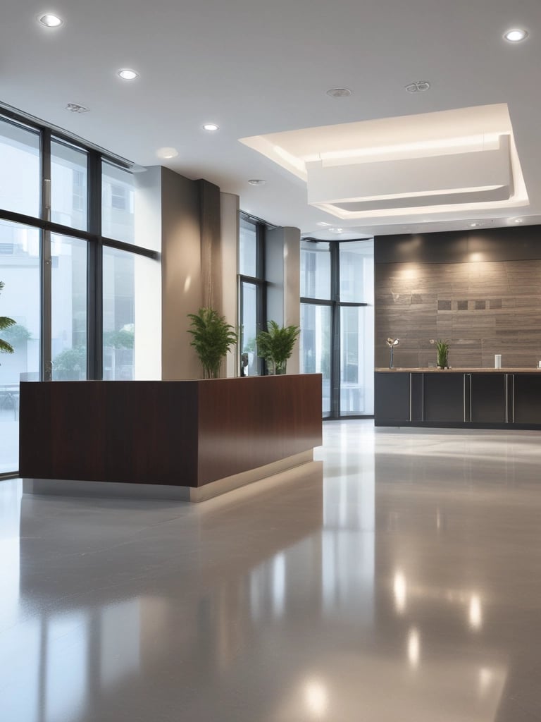 Clean and organized retail store interior after thorough cleaning.