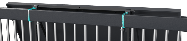 Versatile residential solar mounting system installed on a balcony, compatible with all inverters and panels, featuring adjus