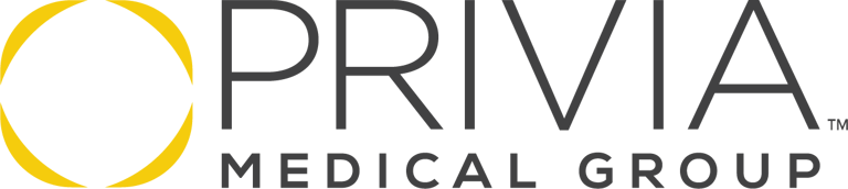 A black and yellow logo for Privia Medical Group