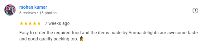 Google Review by Customer