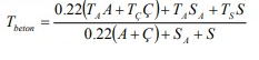 calculating fresh concrete temperature