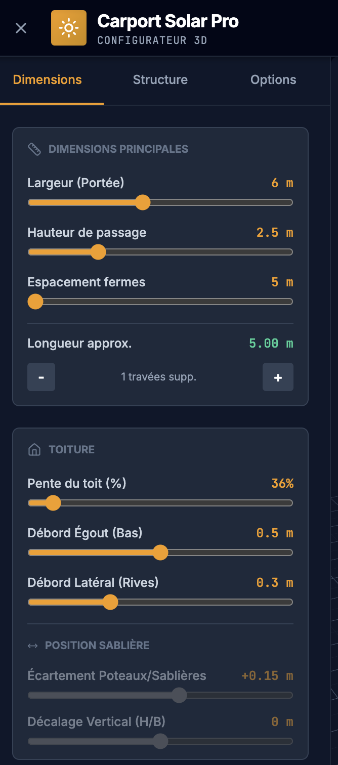 configurateur carport/abri voiture