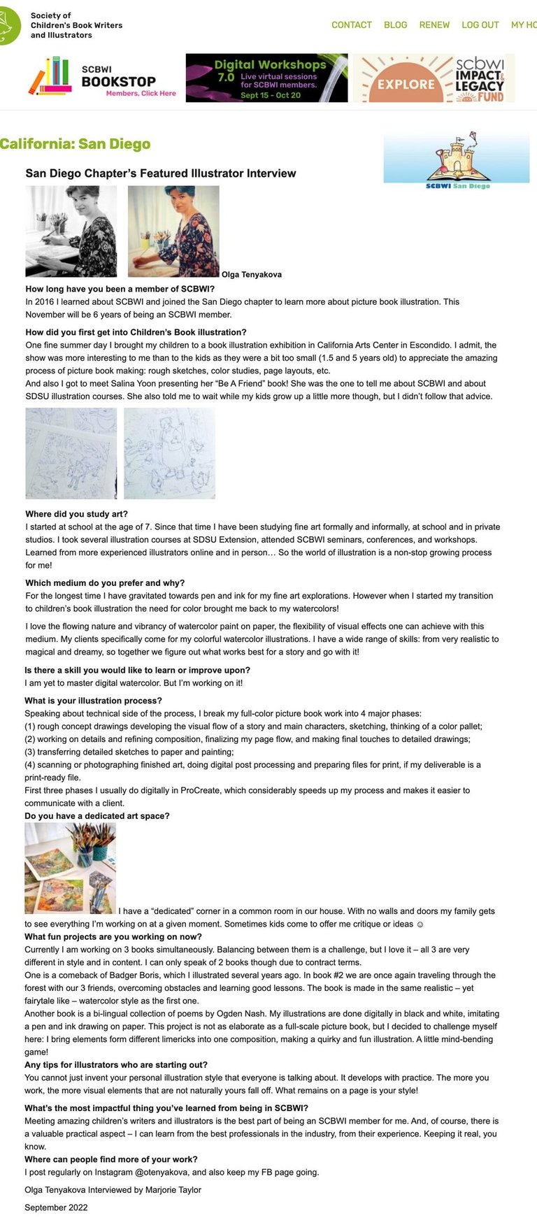 Featured Children's Book Illustrator