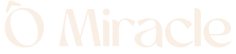 Typographie Ô Miracle traiteur Végétarien Végétal Végan