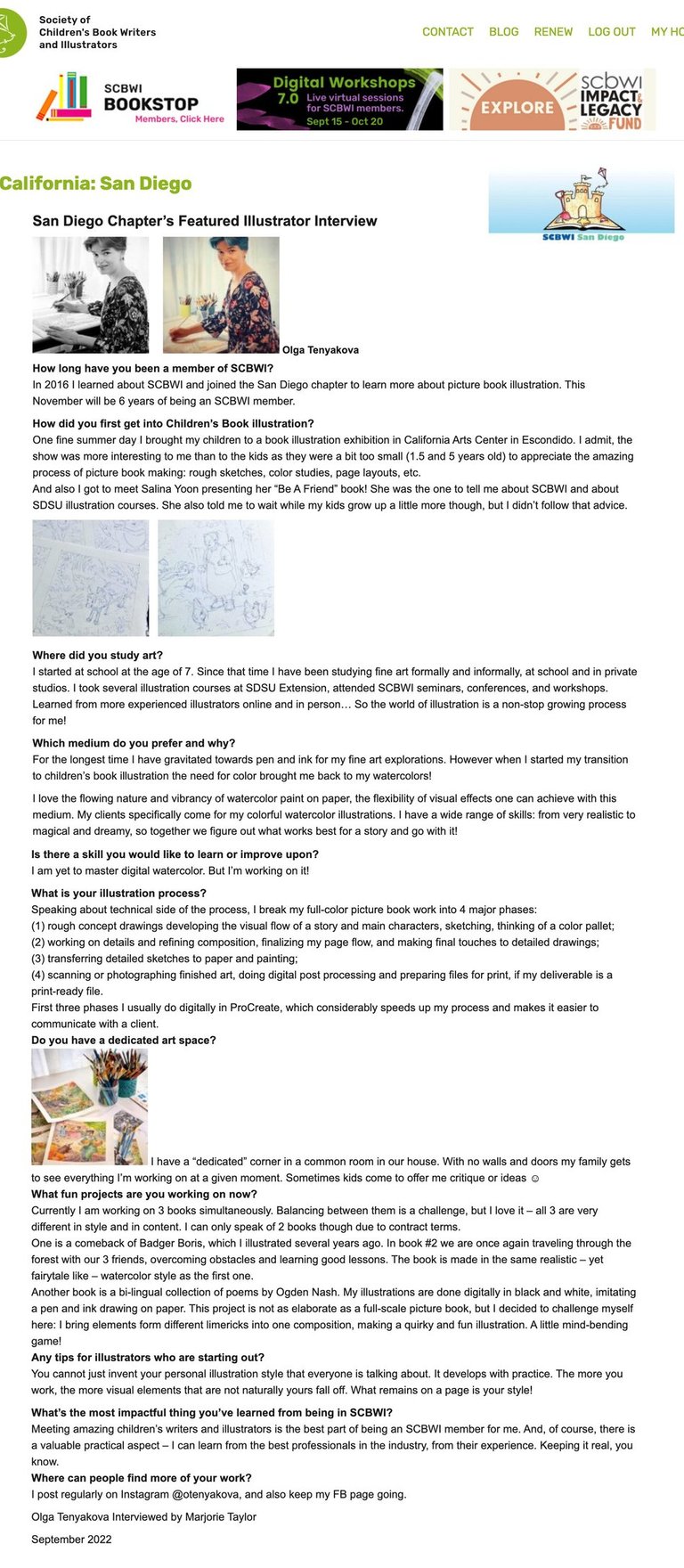 Featured Children's Book Illustrator