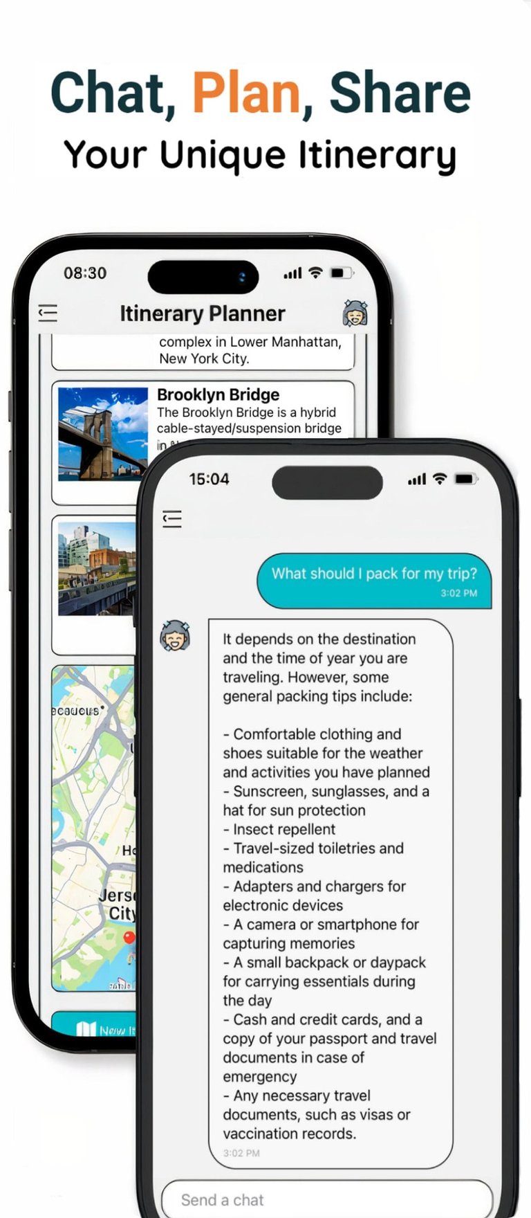 TRIPChatter Travel AI GPT chat assistant, AI itinerary planner