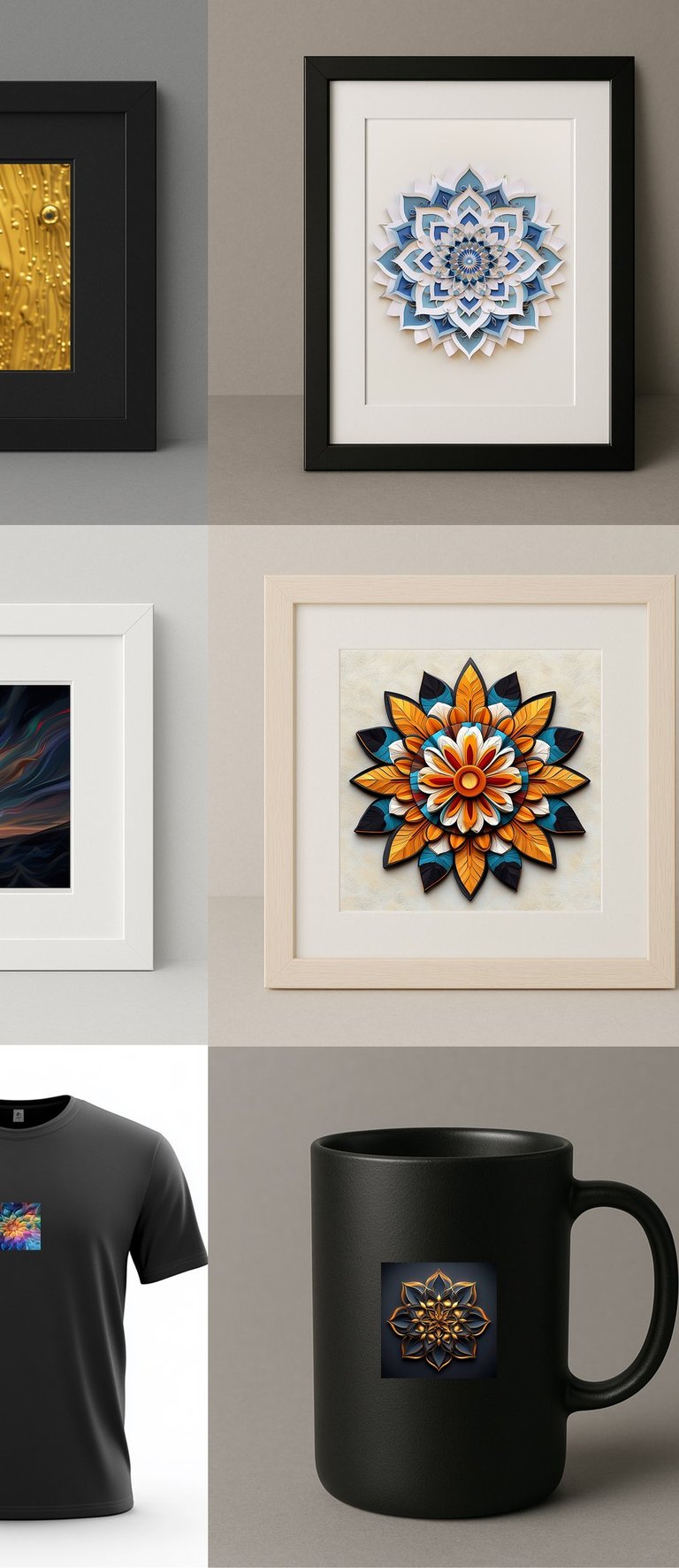 Image of crafted artworks