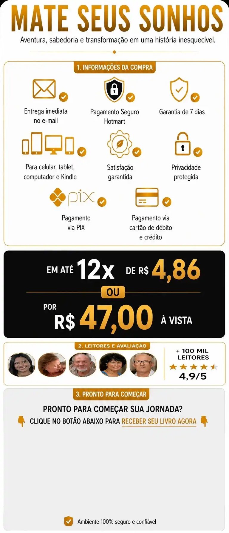 Livro Mate Seus Sonhos CTA 47