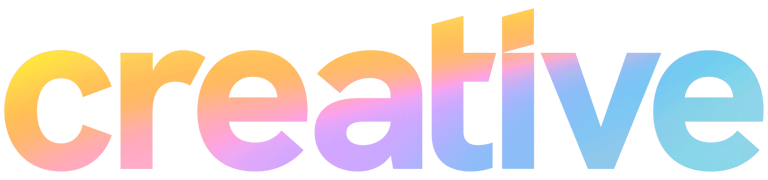 The word 'creative' colored with theYour Creative CPA gradient