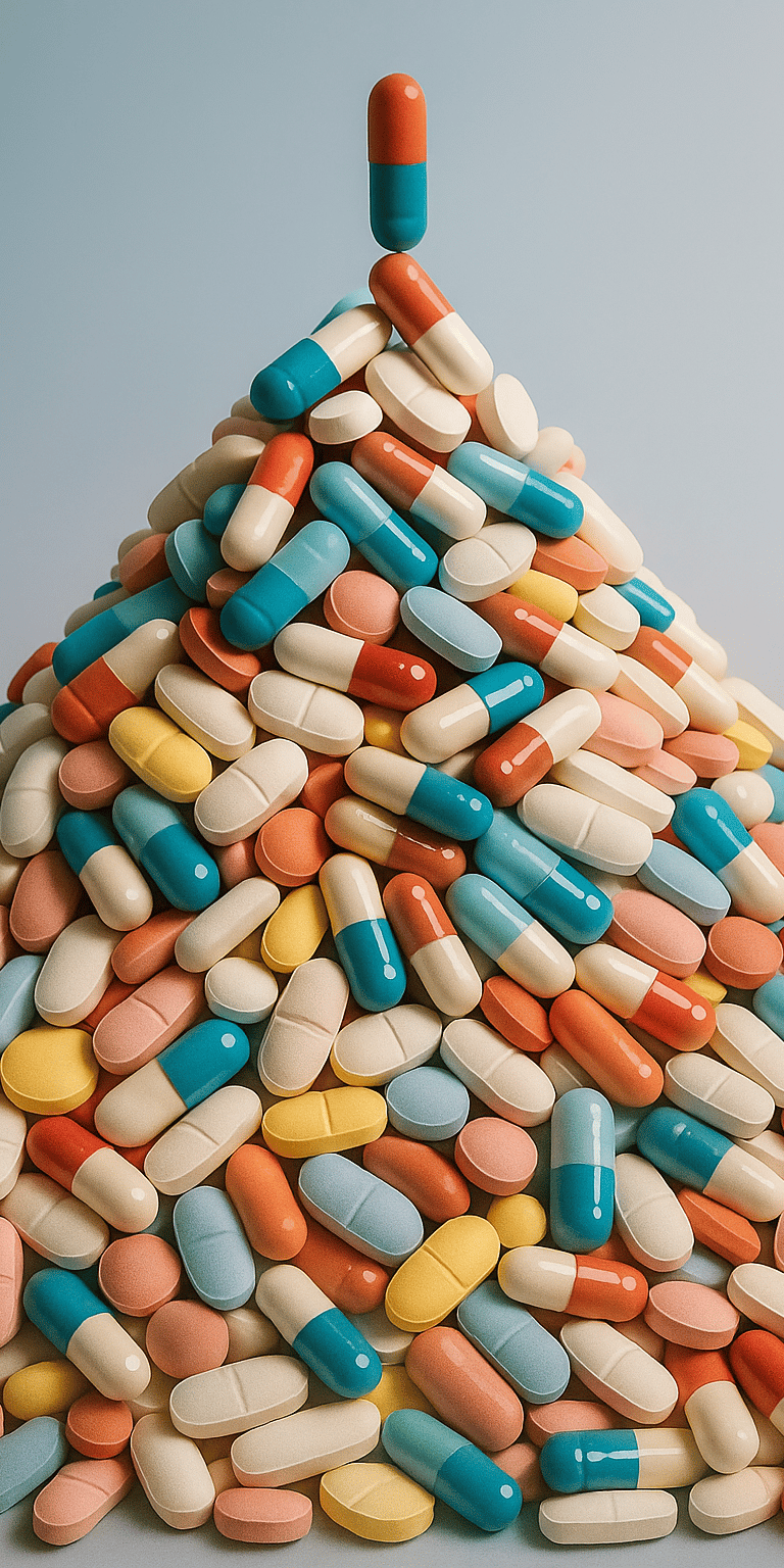 Montagne d'antibiotiques - journée européenne d'information sur les antibiotiques