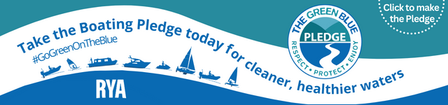 Royal Yachting Association GREEN BLUE PLEDGE Badge