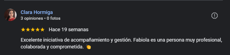 imagen de opinion en google