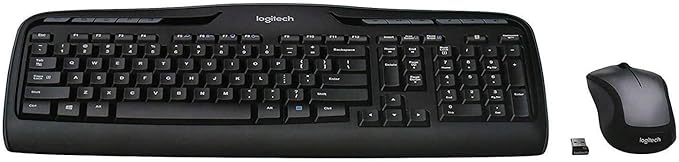 Logitech MK335 Wireless Keyboard and Mouse Combo - Black Silver