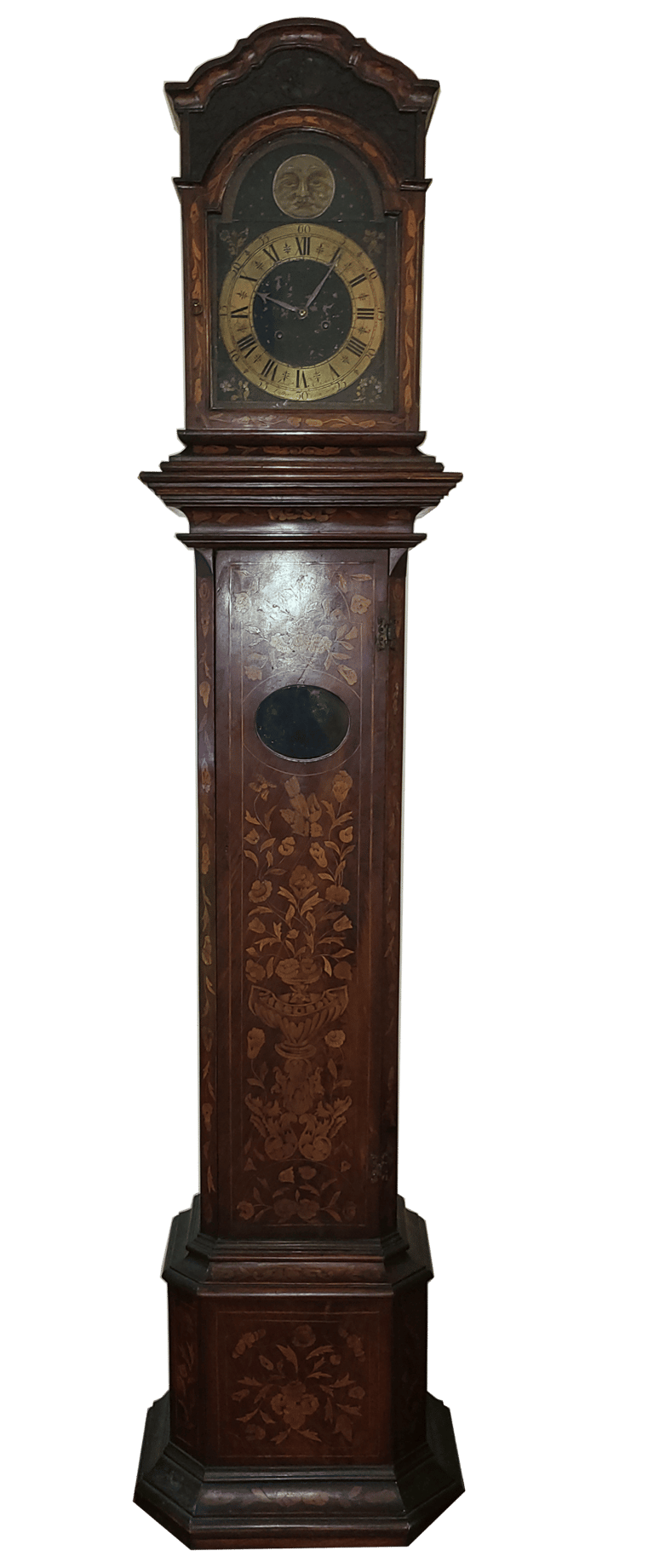 1738 Dutch Tall Case Clock by Jacob Kerkeloo