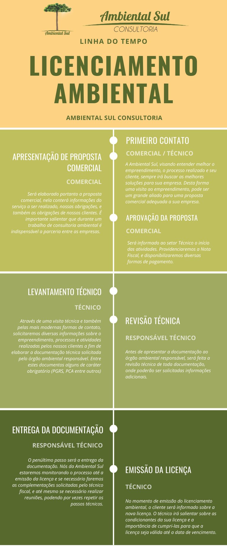 Infográfico sobre Licenciamento Ambiental