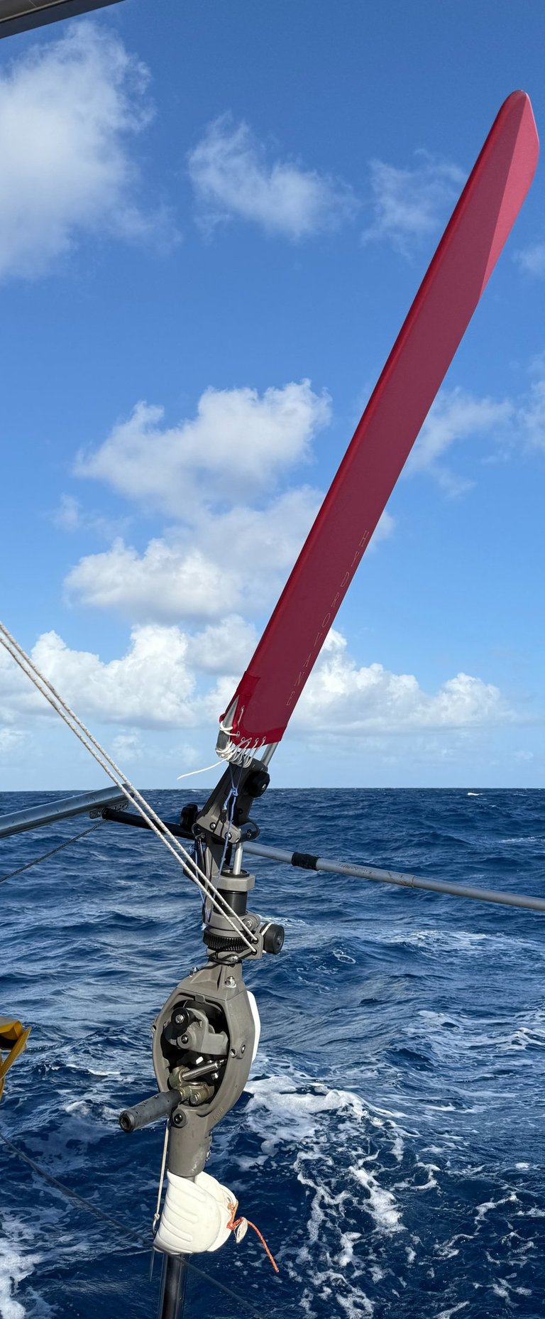 Unter Selbststeueranlage auf dem Atlantik