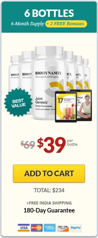 Joint Genesis six bottles offier price