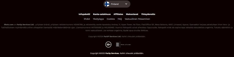 Shotz nettikasinon lisenssi