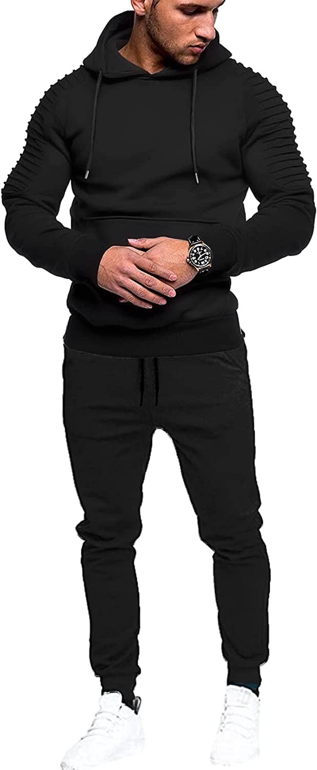 black  Hoodie and sweatpants set