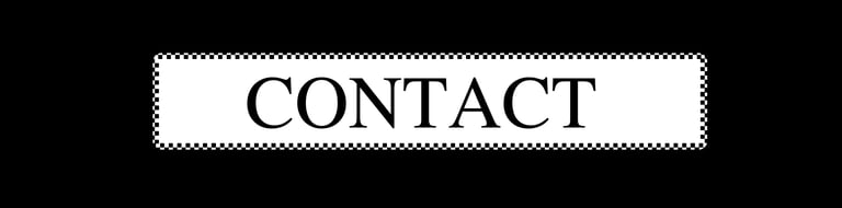 Bouton de contact style garage vintage avec inscription Contact.