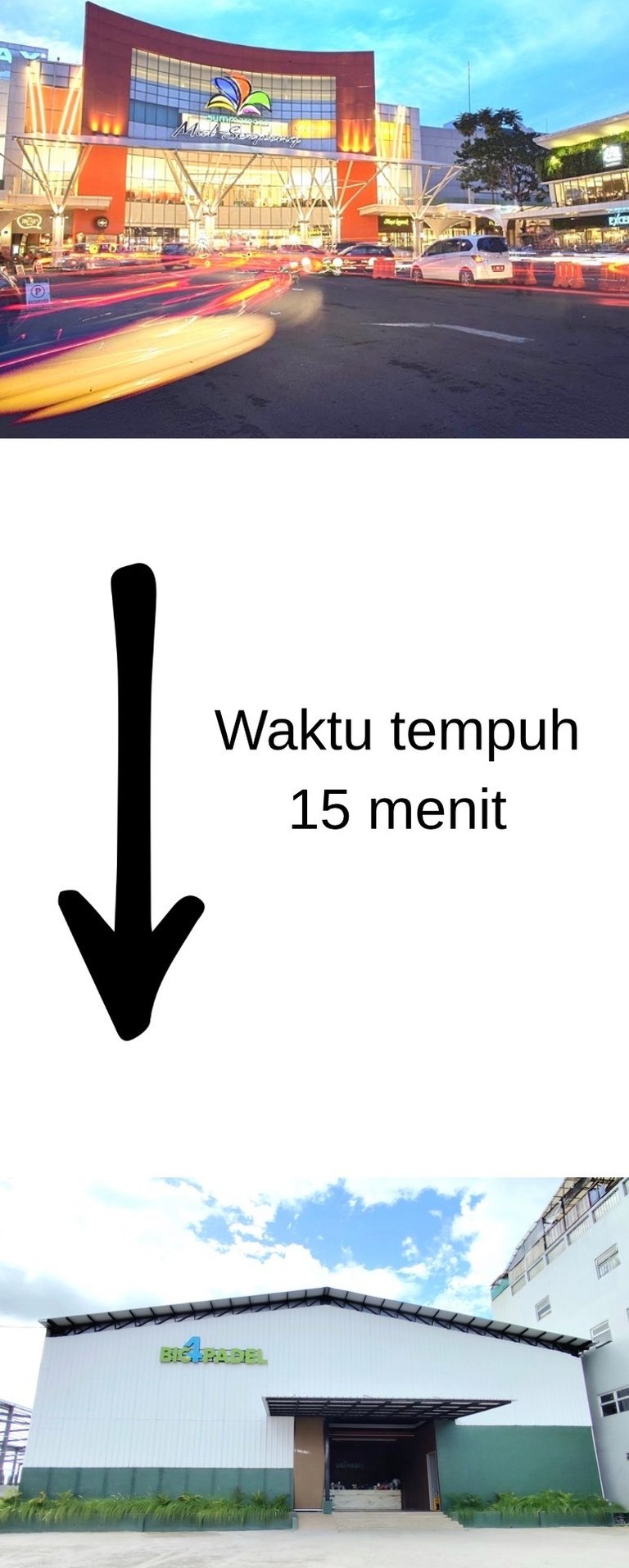 lapangan padel dekat summarecon mall serpong di gading serpong