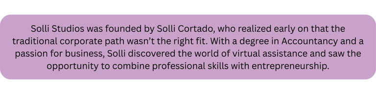Solli Studios was founded by Solli Cortado