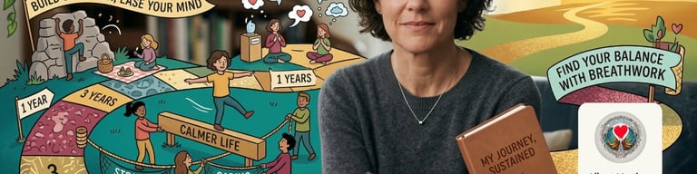 River Cities Digital Hub AI Created image Lady holding sustaining journey journal. picture of path