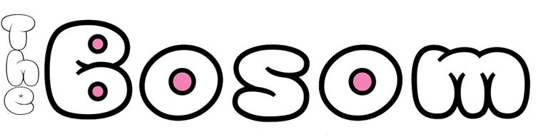 The Bosom Logo in very round letters