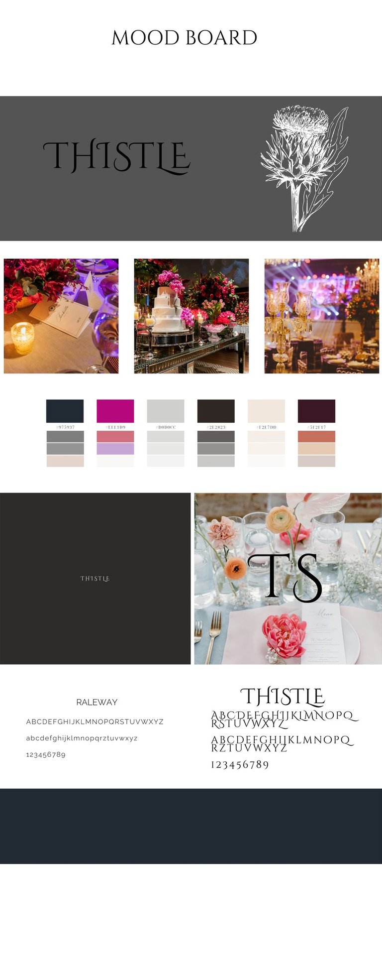 luxury web design for wedding professionals: wedding florists inspiration