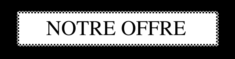 Enseigne vintage Notre Offre présentant les services brasserie et garage du concept store.