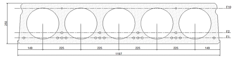 perfil placa alveolar