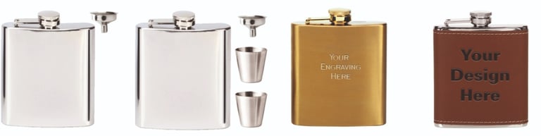 Engraved Hip Flasks