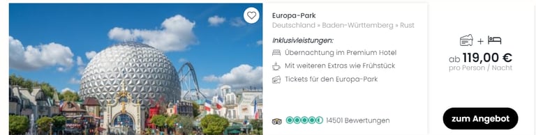 Travelcircus Europa Park Rust Deal