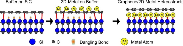 Graphene intercalation with metals