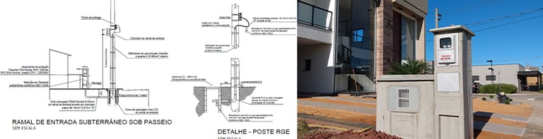 Pedestal Padrão subterraneo com caixa corsan ideal para condominio