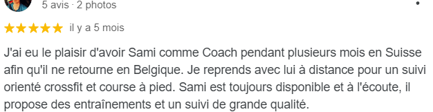 avis samicoachcrossfit