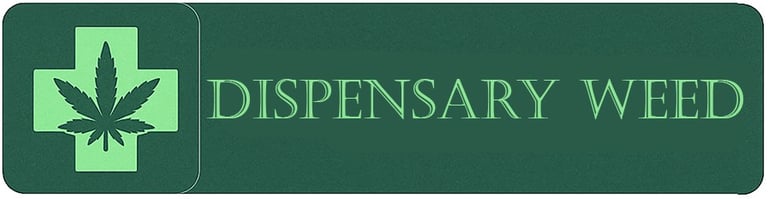 Dispensary weed logo, green