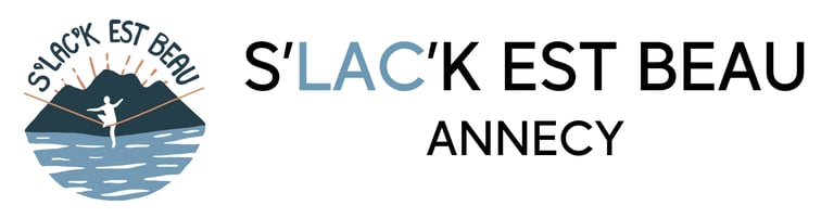 Logo de l'association de slackline highline d'Annecy Slackestbeau