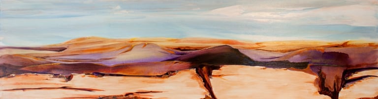 Vargas Art Abstract Mountains "Clemente"