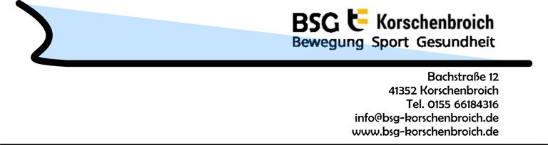 Logo BSG Korschenbroich Bewegung Sport Gesundheit