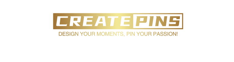 Create pins Logo Gold version